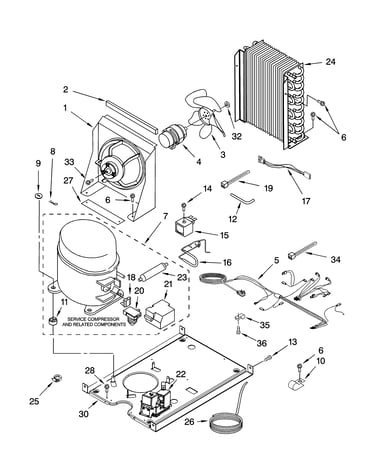 Unit parts, optional parts (not included)