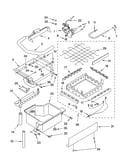 Evaporator, ice cutter grid and water parts