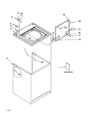 Top and cabinet parts