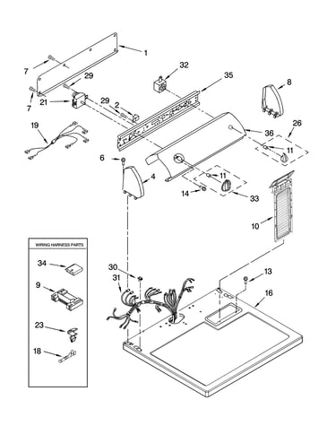 Top and console parts