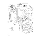 Whirlpool LEC9000PW1 cabinet parts diagram