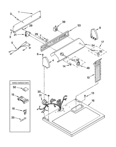 Top and console parts