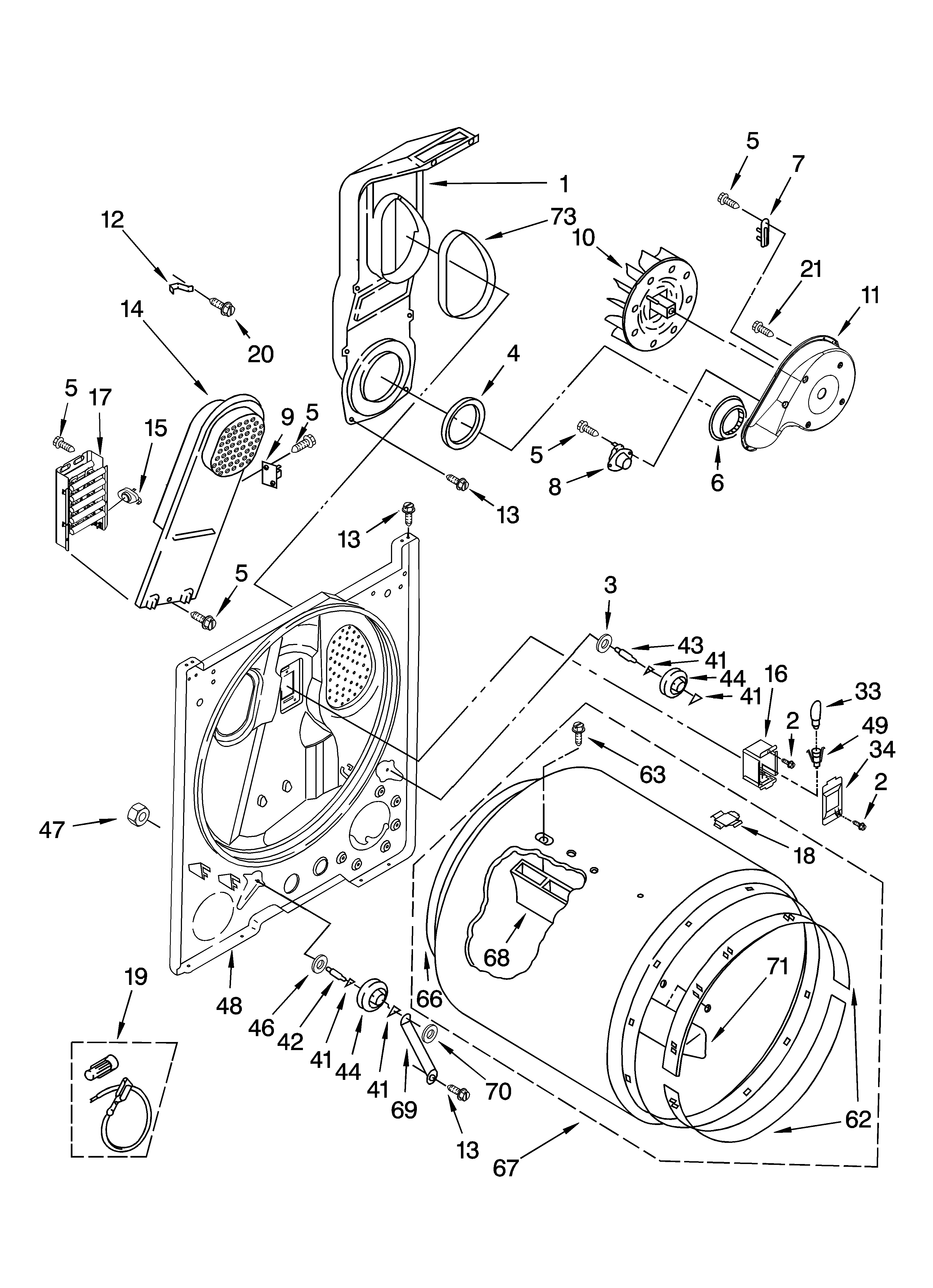Bulkhead parts, optional parts (not included)