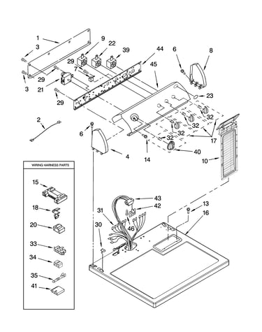 Top and console parts