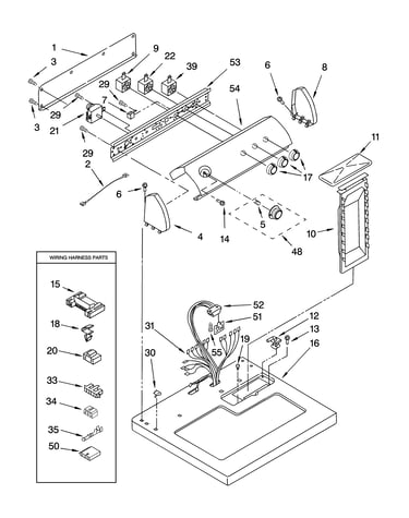 Top and console parts