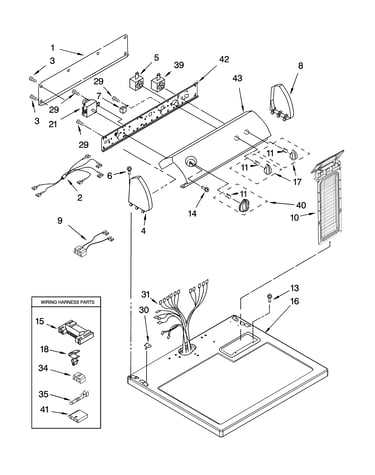 Top and console parts