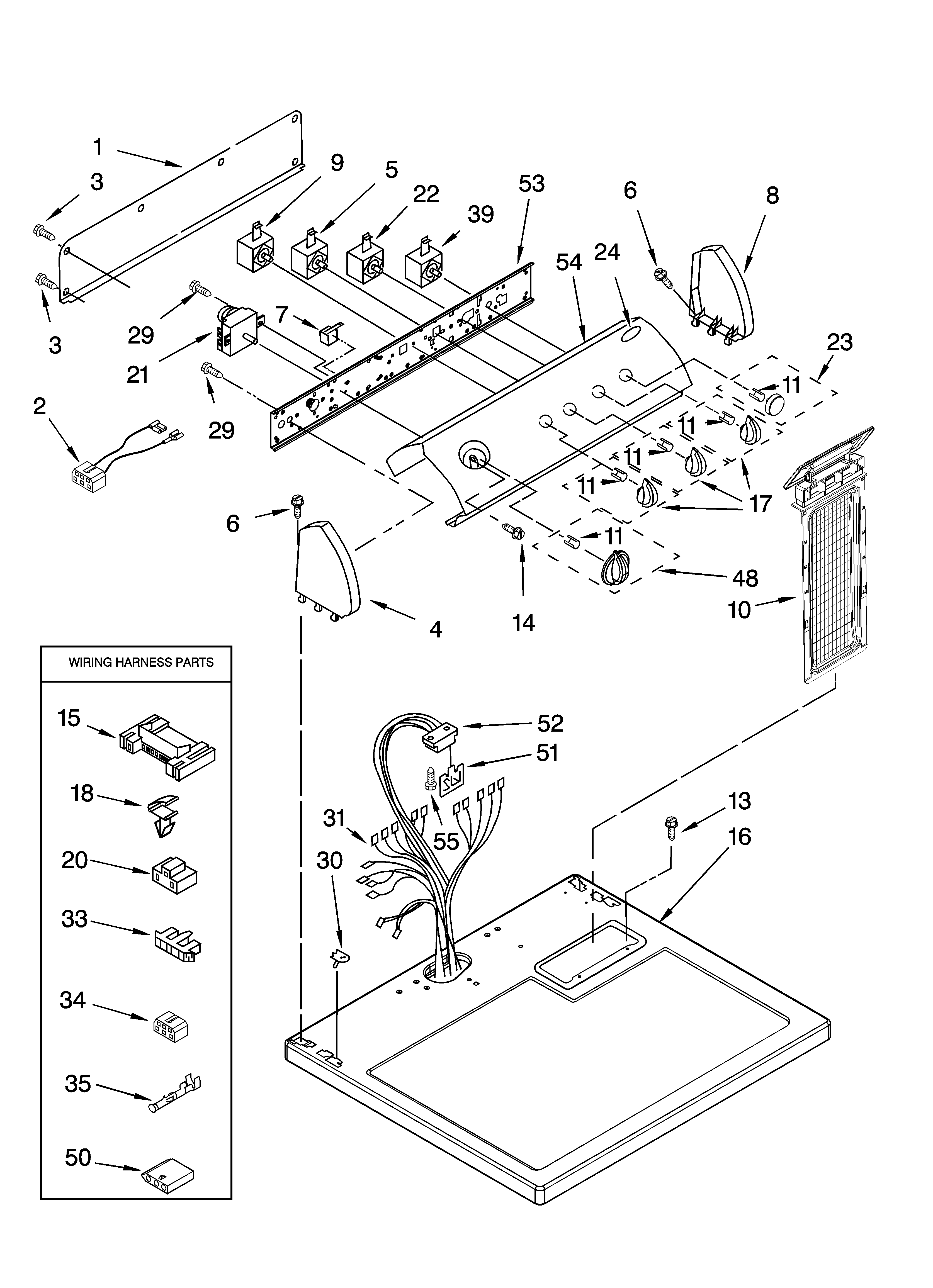 TOP AND CONSOLE PARTS