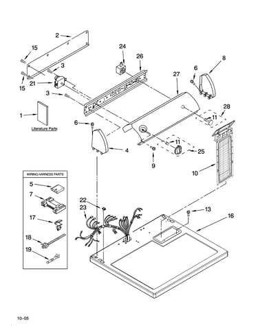 Top and console parts