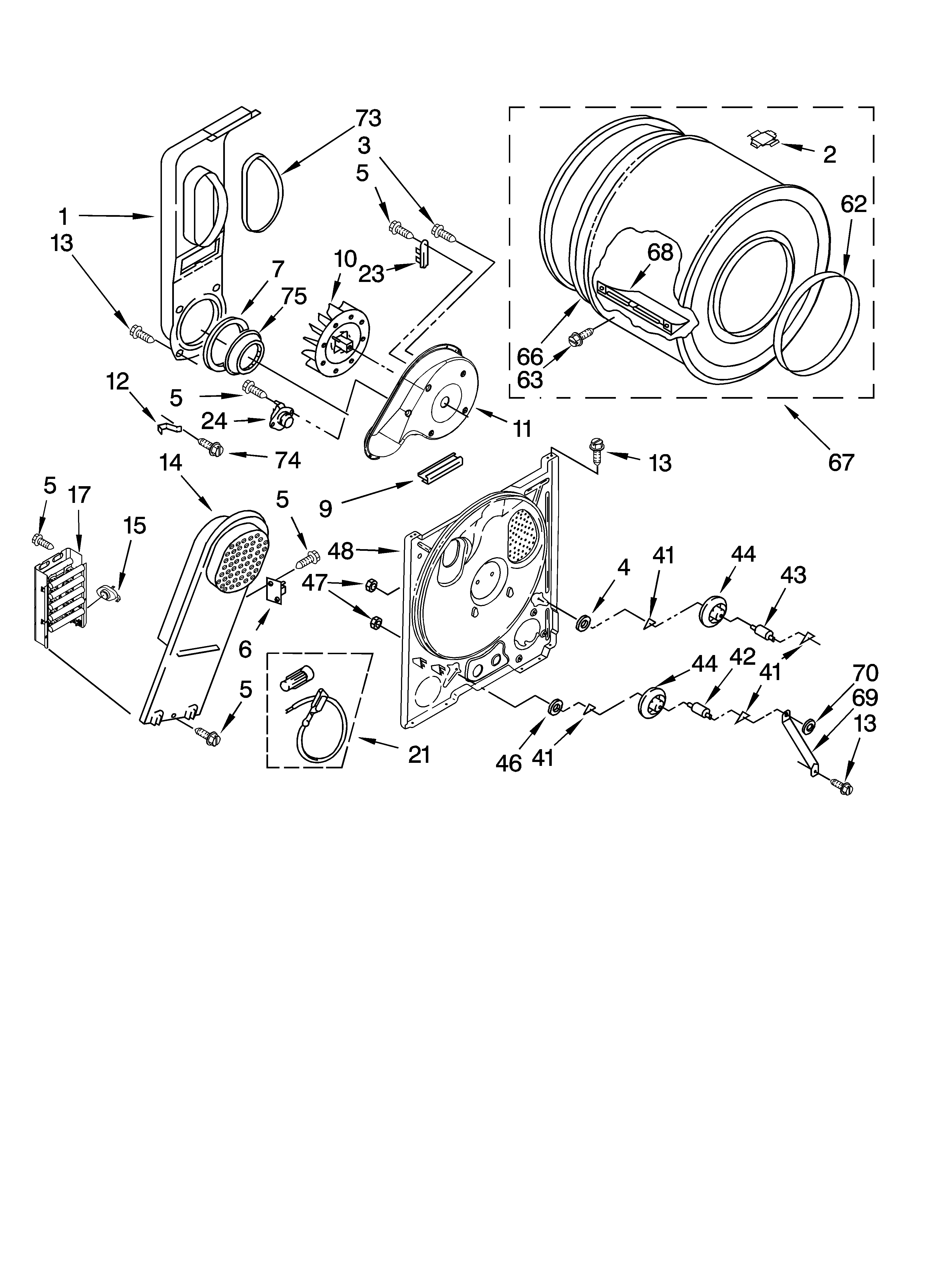 Bulkhead parts, optional parts (not included)