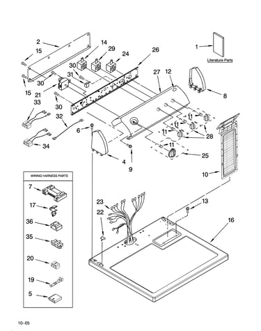 Top and console parts