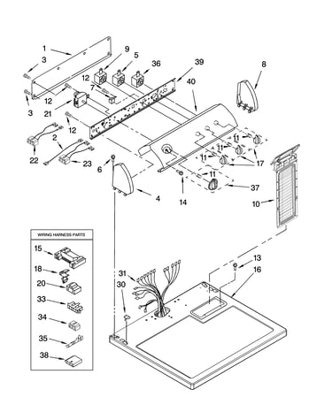 Top and console parts