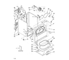 Whirlpool LER8648PW1 cabinet parts diagram