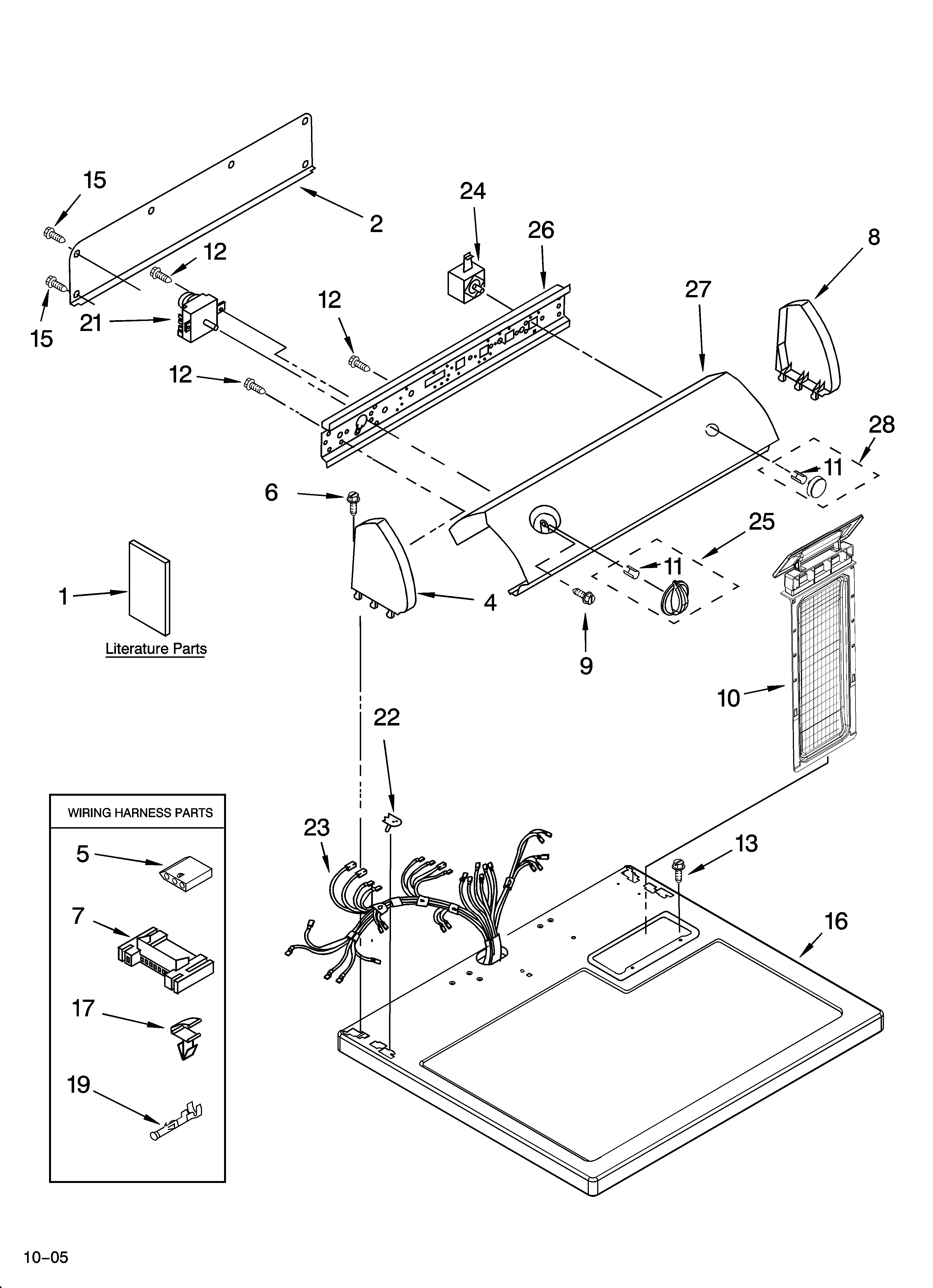 Top and console parts