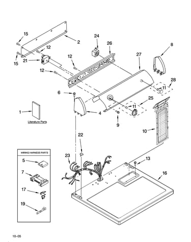 Top and console parts