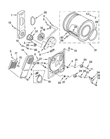 Bulkhead parts, optional parts (not included)