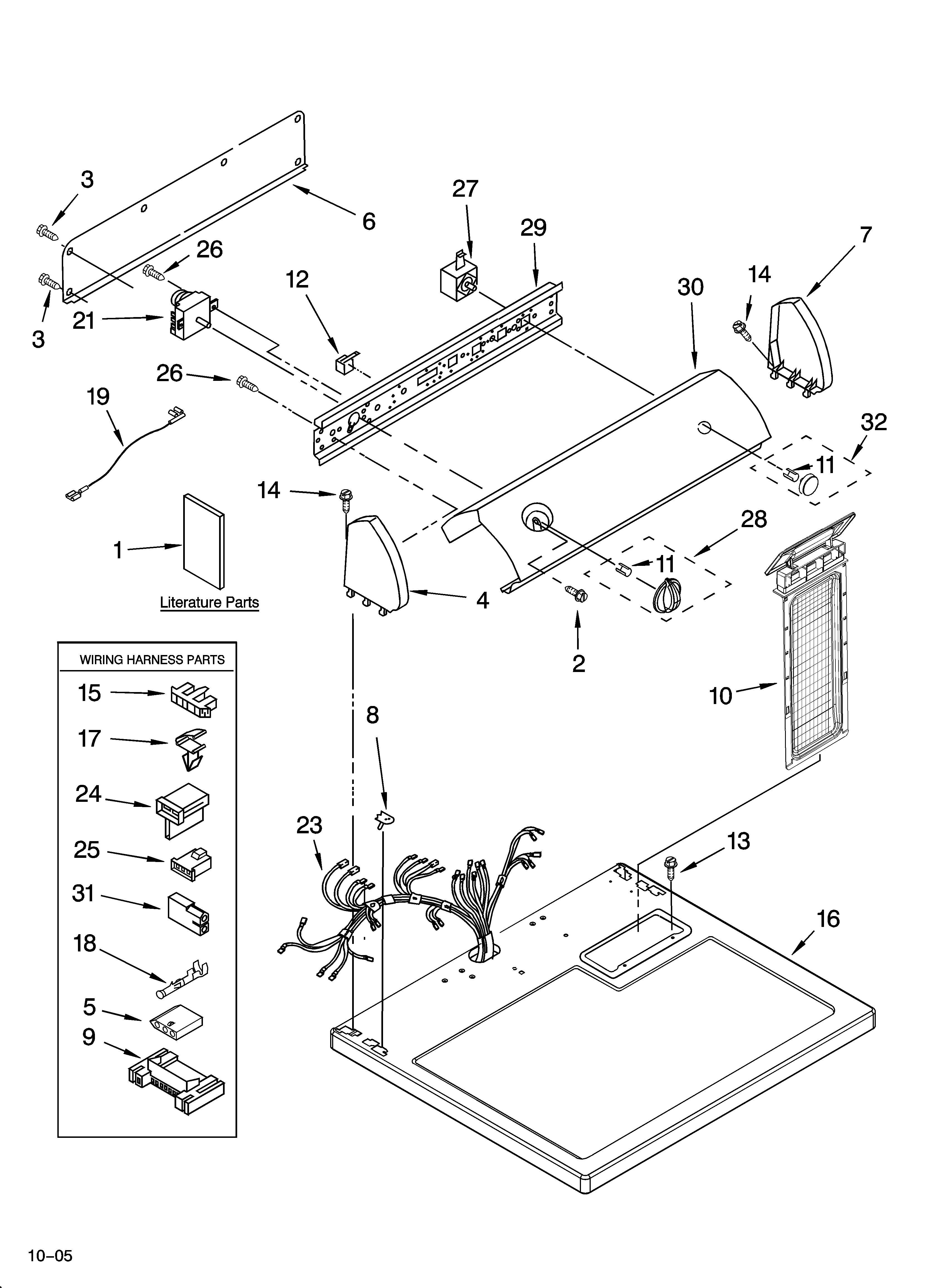 TOP AND CONSOLE PARTS