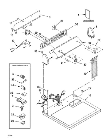 Top and console parts