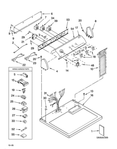 Top and console parts