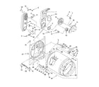 Whirlpool LGB6300PW1 bulkhead parts diagram