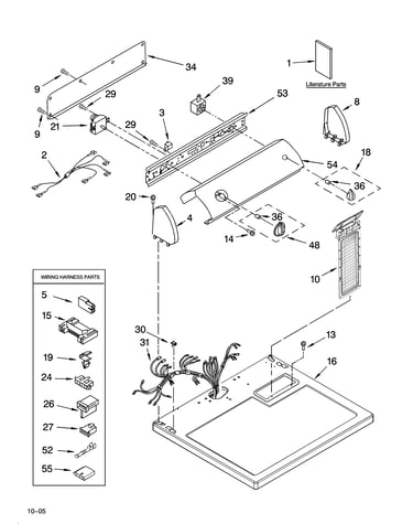 Top and console parts