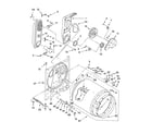 Whirlpool LGN1000PQ1 bulkhead parts diagram