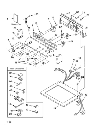 Top and console parts