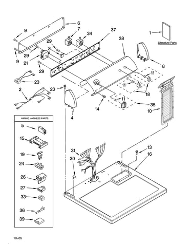 Top and console parts
