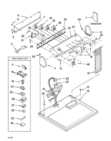 Top and console parts