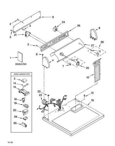 Top and console parts
