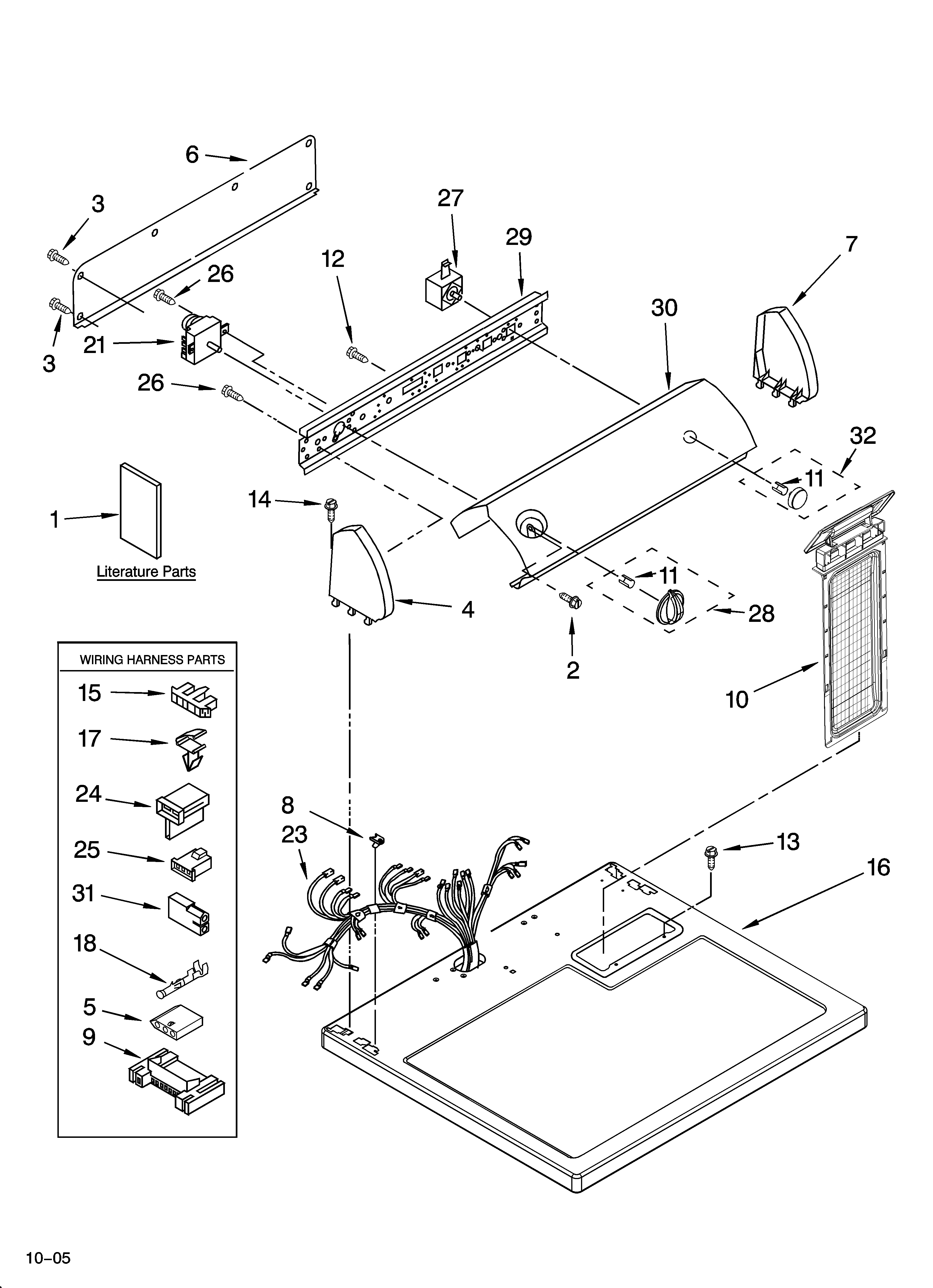 TOP AND CONSOLE PARTS