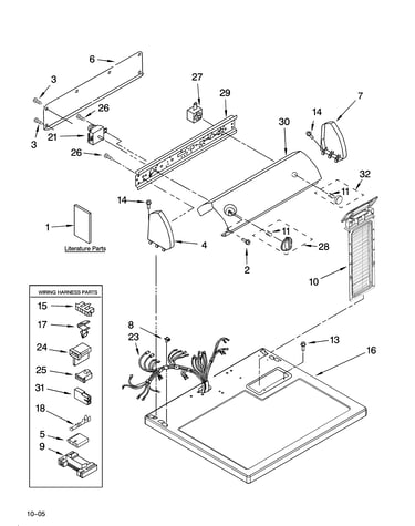 Top and console parts