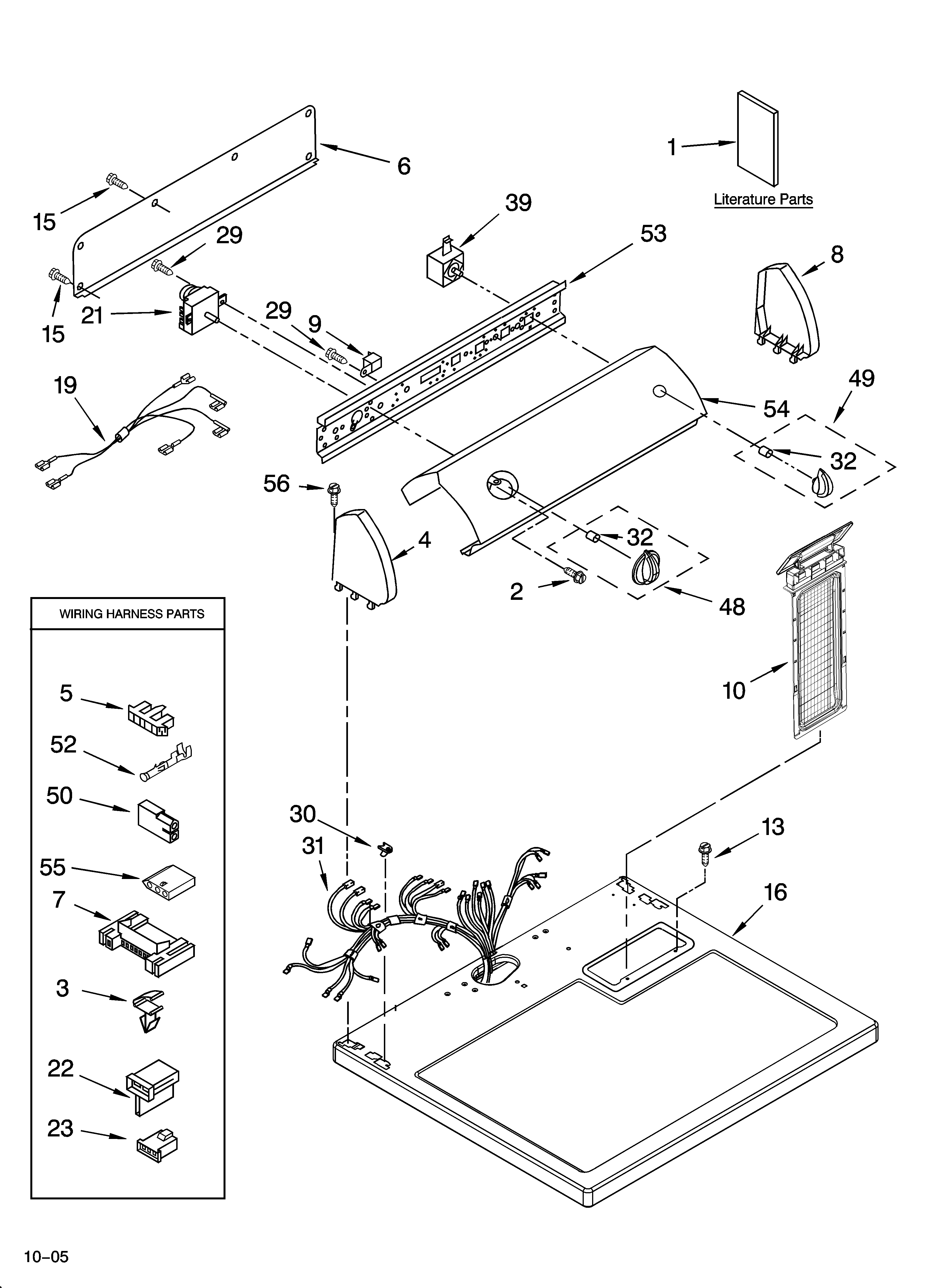 Top and console parts