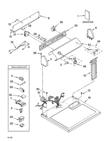 Top and console parts