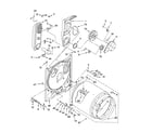 Whirlpool LGR5636PQ1 bulkhead parts diagram