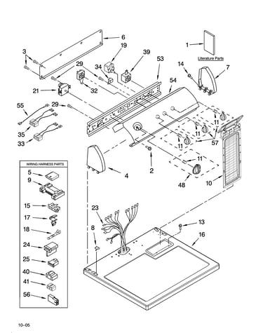 Top and console parts