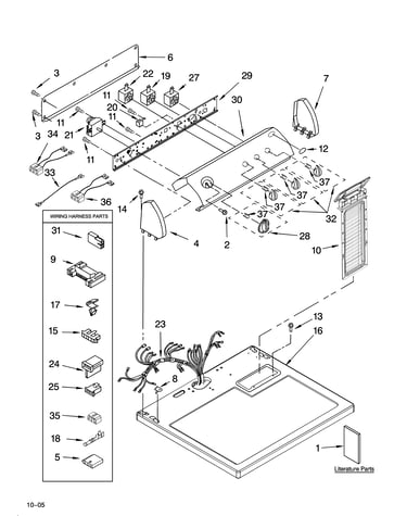 Top and console parts