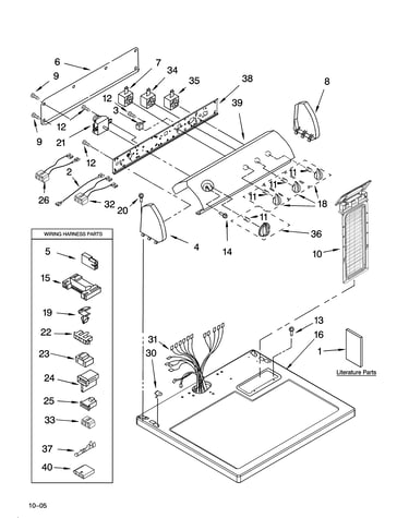 Top and console parts