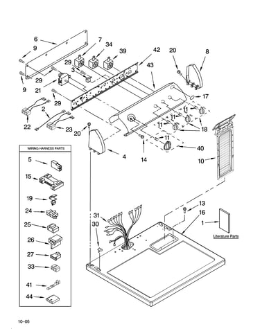 Top and console parts
