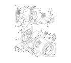 Whirlpool LGR8620PW1 bulkhead parts diagram