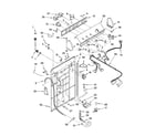 Whirlpool LSB6200PQ2 controls and rear panel parts diagram