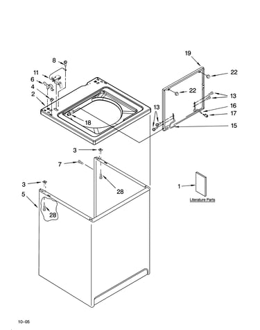 Top and cabinet parts
