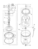 Agitator, basket and tub parts