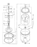 Agitator, basket and tub parts