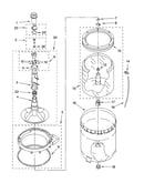 Agitator, basket and tub parts