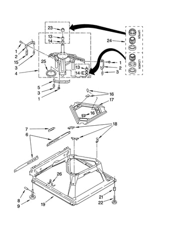 Machine base parts