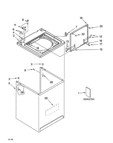 Top and cabinet parts
