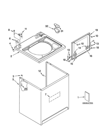 Top and cabinet parts