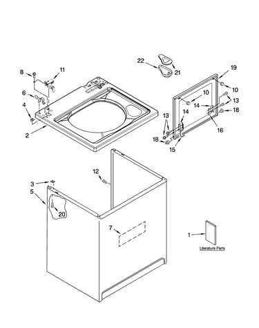 Top and cabinet parts