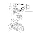 Whirlpool LSQ9550PW4 machine base parts diagram