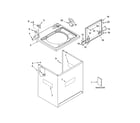 Whirlpool LSQ9560PW4 top and cabinet parts diagram